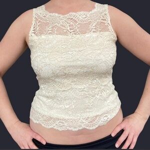 Light Cream Lace Top